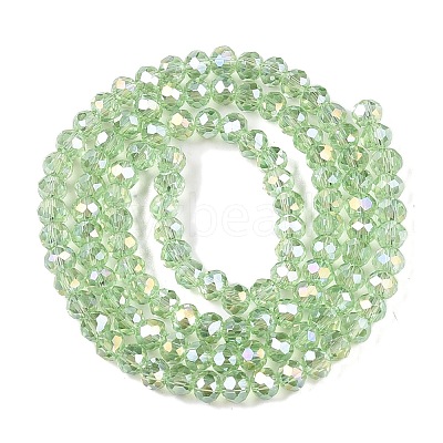 Electroplate Glass Beads Strands EGLA-A044-T4mm-B09-1
