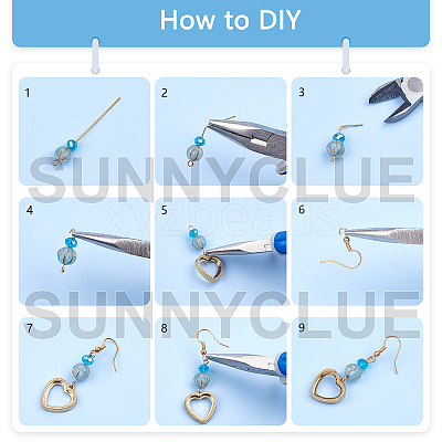 DIY Geometric Earring Making Kits DIY-SC0012-15-1