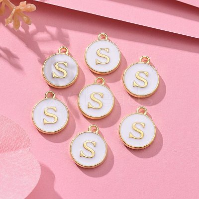 Golden Plated Alloy Charms X-ENAM-S118-01S-1
