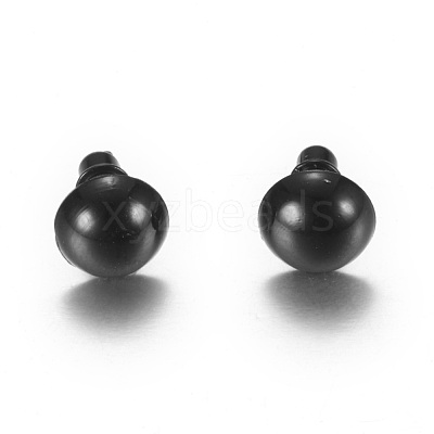 Craft Plastic Doll Eyes Stuffed Toy Eyes X-DIY-R039-10mm-07-1