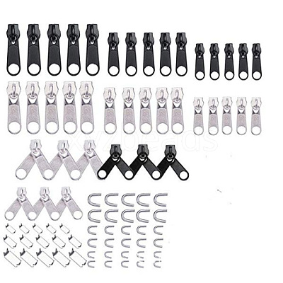 84pcs Zipper Repair Kit LS-PALLOY-WH0020-06-1