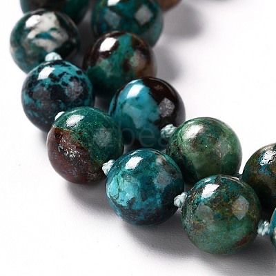 Natural Chrysocolla Beads Strands G-G010-16-1