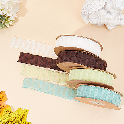 10 Yards Polyester Lace Trim Ribbon OCOR-WH20005-42B-1