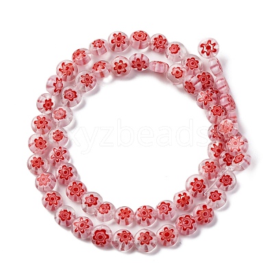 Handmade Millefiori Lampwork Beads Strands LAMP-G164-11L-1