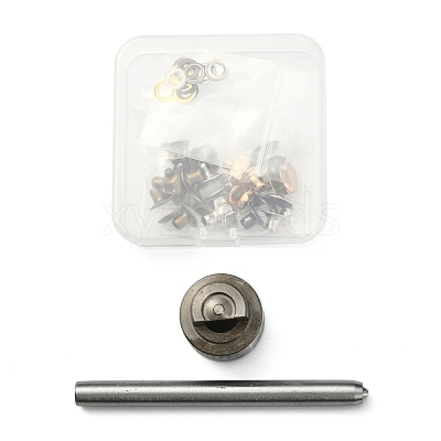 4 Sets Alloy Shoe Buckles with Gasket FIND-PH0003-64A-1