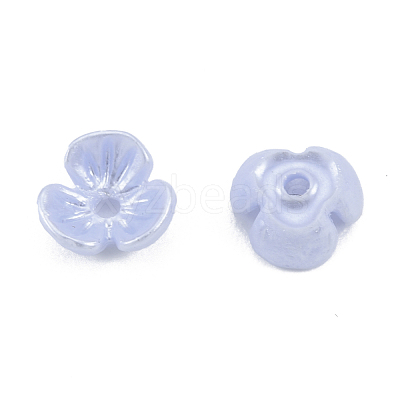 Resin Imitation Pearl Bead Caps RESI-N036-01A-1