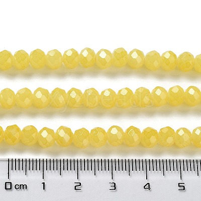 Baking Paint Imitation Jade Glass Bead Strands DGLA-A034-J2MM-A-1
