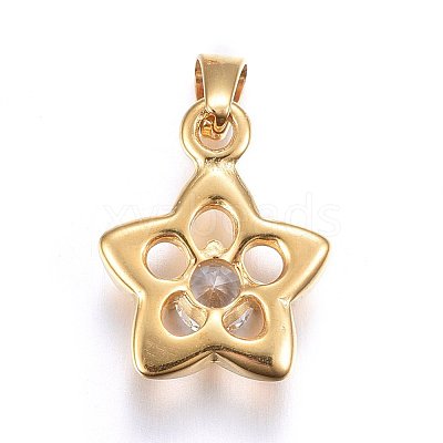 304 Stainless Steel Pendants STAS-P216-39G-1
