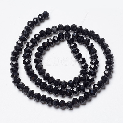 Opaque Solid Color Glass Beads Strands EGLA-A034-P4mm-D18-1
