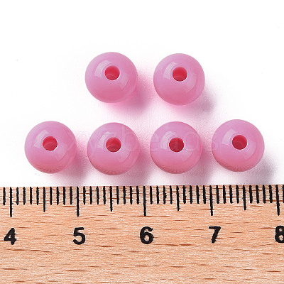 Opaque Acrylic Beads X-MACR-S370-C8mm-A02-1
