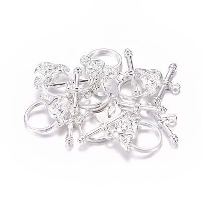 Tibetan Style Alloy Toggle Clasps X-LF0026Y-S-1
