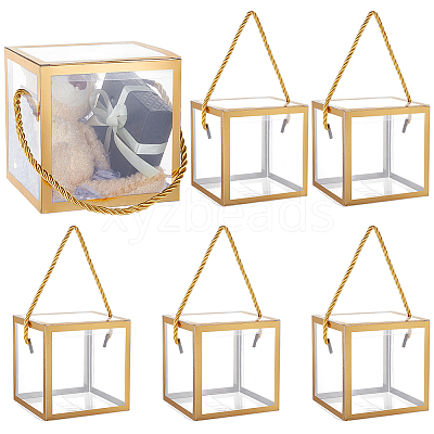 Foldable Hot Stamping Transparent PVC Packaging Boxes LS-CON-WH0123-24A-02-1