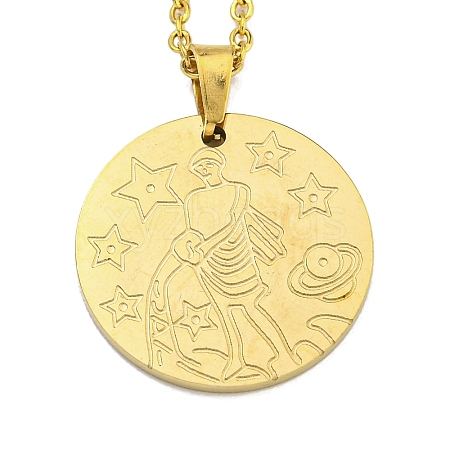 Constellation Pendant Necklaces NJEW-S422-04G-11-1