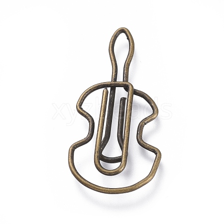 Guitar Shape Iron Paperclips TOOL-K006-01AB-1