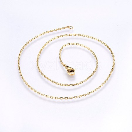 304 Stainless Steel Cable Chains Necklaces NJEW-F221-08G-1