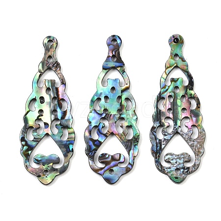 Acrylic Shell Pendants OACR-B039-01-1