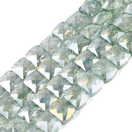 Electroplate Transparent Crackle Glass Beads Strands EGLA-Q135-02A-B03-1