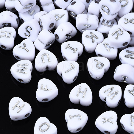 Opaque White Acrylic Beads MACR-Q242-006-1