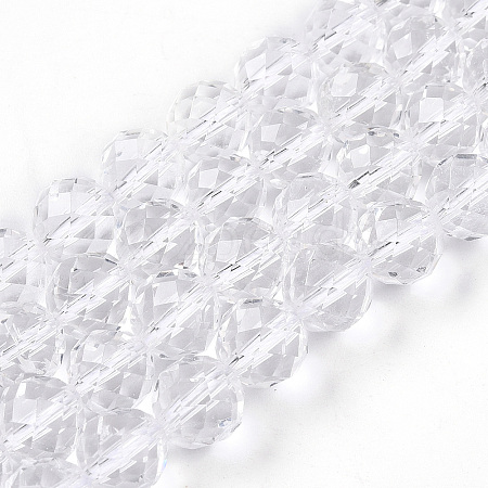 Natural Quartz Crystal Beads Strands G-S345-8mm-35-1