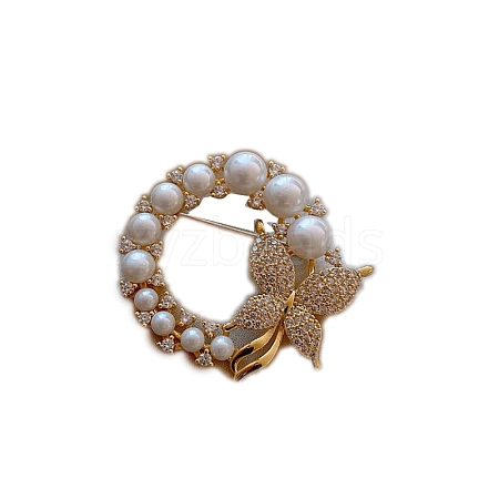 Alloy Rhinestone Brooch PW-WG78135-01-1