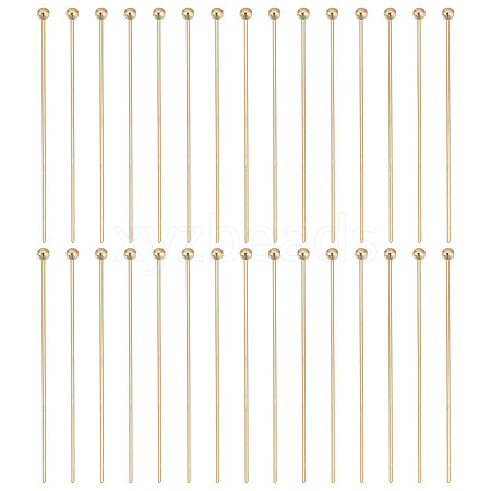 GOMAKERER 150Pcs Brass Ball Head Pins KK-GO0001-48-1