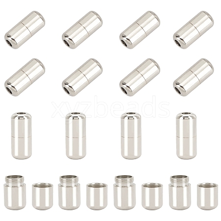 Brass Capsule Lace Lock Buckles KK-PH0001-29P-WH-1