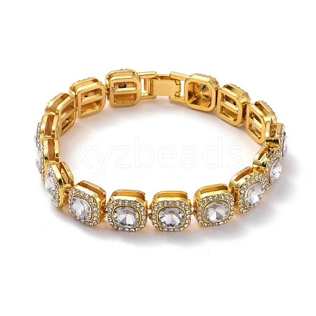 Men's Crystal Rhinestone Tennis Bracelet BJEW-I297-03G-01-1