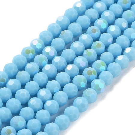 Opaque Glass Beads Strands EGLA-A035-P8mm-L08-1