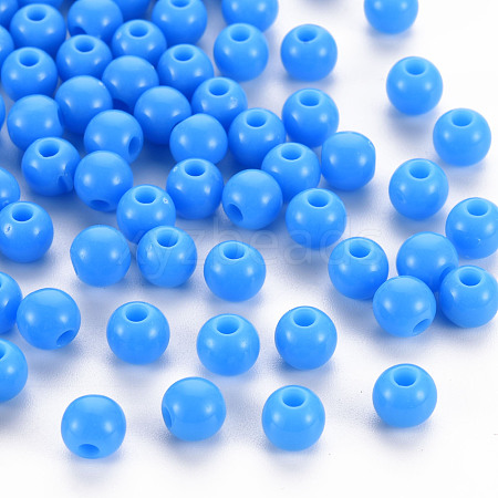 Opaque Acrylic Beads MACR-S370-C6mm-9-1