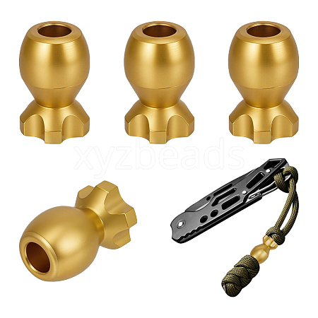 4Pcs Brass EDC European Beads KK-FG0001-35G-1