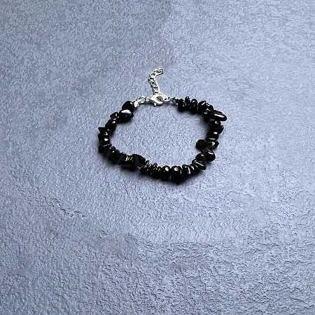 Natural Obsidian Chip Beaded Bracelets for Women IW6789-36-1