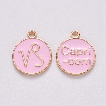 Alloy Enamel Pendants X-ENAM-S124-01B-09E-1