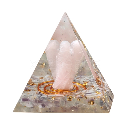 Orgonite Pyramid Resin Energy Generators DJEW-PW0013-45E-1