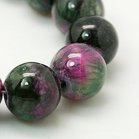 Jade Beads Strands G-D264-10mm-XH20-1