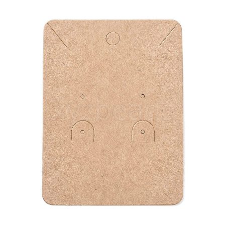 Blank Kraft Paper Jewlery Display Cards X1-CDIS-G005-11-1