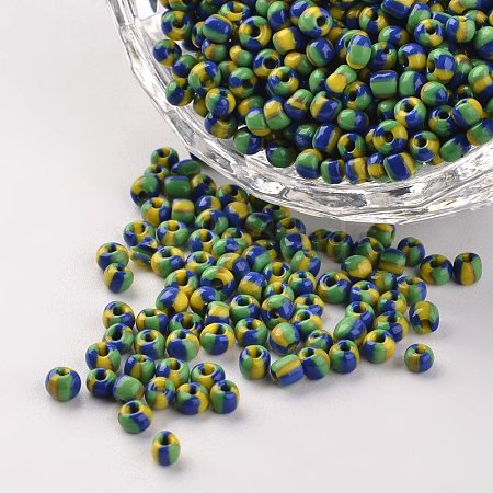 8/0 Opaque Colours Seep Glass Beads SEED-M007-09-1