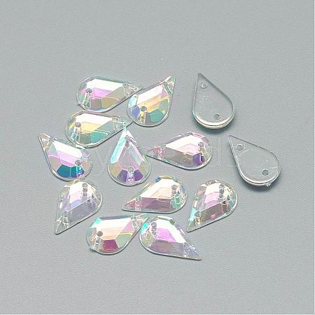 Sew on Rhinestone GACR-Q042-8x13-01-1