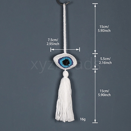 Evil Eye Cotton Braided Pendant Decorations PW-WG4B9A6-08-1