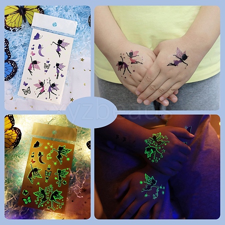 Luminous Removable Temporary Water Proof Tattoos Paper Stickers PW-WG0C2ED-02-1