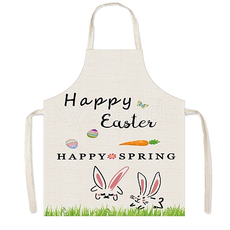 Easter Theme Polyester Sleeveless Apron PW-WG75993-20-1