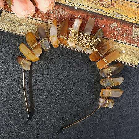 Natural Citrine Hair Bands PW-WGD5E77-12-1