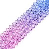 Baking Painted Glass Bead Strands DGLA-A039-T6mm-A019-4