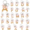 Resin & Acrylic & Faux Suede Tassel Keychain KEYC-YW00123-01-2