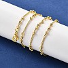 2.5MM Brass Flat Round Twisted Chain Necklaces NJEW-M108-26G-5