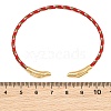 Braided Steel Wire Bangles Making KK-CBA6056-02D-G-3