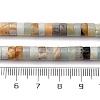Natural Flower Amazonite Beads Strands G-Z006-C49-5
