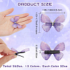 24Pcs 2Bags Cloth Butterfly Alligator Hair Clip FIND-CP0002-49B-2