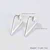 Rhodium Plated Sterling Silver Stud Earrings EL2362-1-5