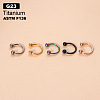 G23 Titanium Circular/Horseshoe Barbell Nose Rings WGFD71D-06-1