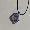 Natural Lapis Lazuli Raw Rough Nuggets Pendant Necklace FS-WG50F2C-10-1